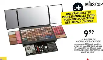 La palette de maquillage backstage
