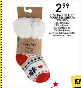 Les chaussettes fourrées sherpa
