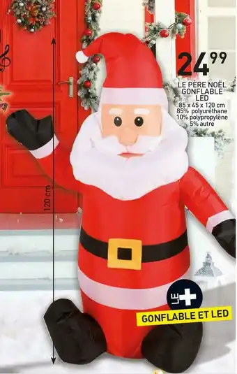 Stokomani Le père noël gonflable led offre