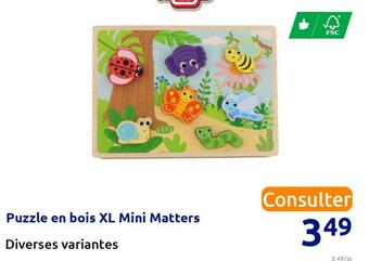 Puzzle en bois xl mini matters