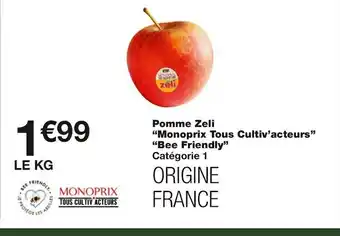 Monoprix Monoprix pomme zeli offre