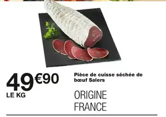 Monoprix Pièce de cuisse séchée de bœuf salers offre