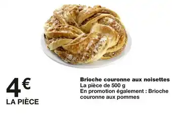 Monoprix Brioche couronne aux noisettes offre