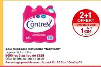 Monoprix Contrex eau minérale naturelle offre
