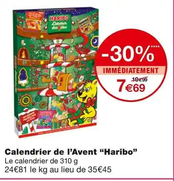 Monoprix Haribo calendrier de l’avent offre
