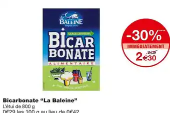 La baleine bicarbonate
