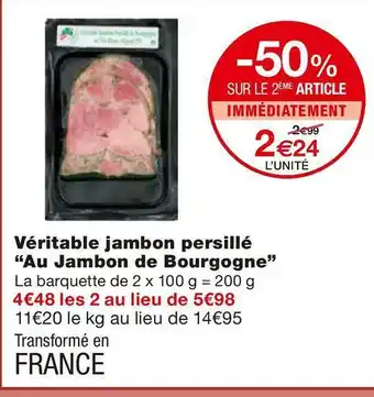 Monoprix Véritable jambon persillé “au jambon de bourgogne” offre