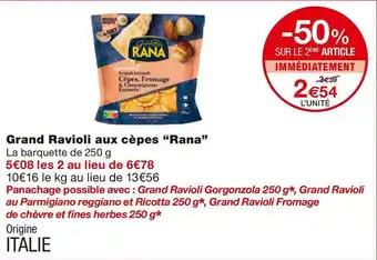 Rana grand ravioli aux cèpes