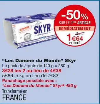 Monoprix Danone skyr offre