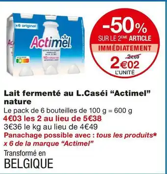 Monoprix Actimel lait fermenté au l.caséi offre