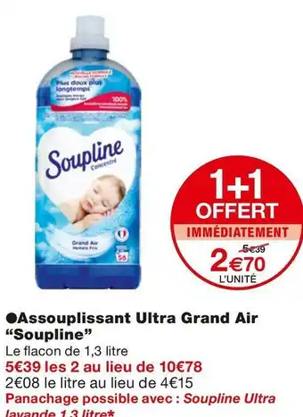 Monoprix Soupline assouplissant ultra grand air offre