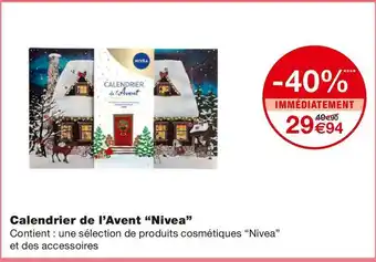 Monoprix Nivea calendrier de l’avent offre