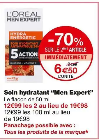 Monoprix L'oréal soin hydratant offre