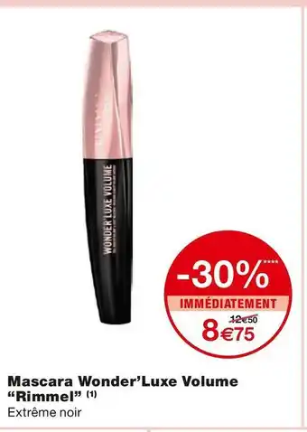 Monoprix Rimmel mascara wonder’luxe volume offre