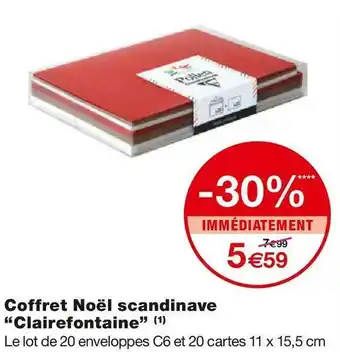 Clairefontaine coffret noël scandinave