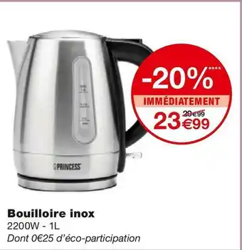 Princess bouilloire inox