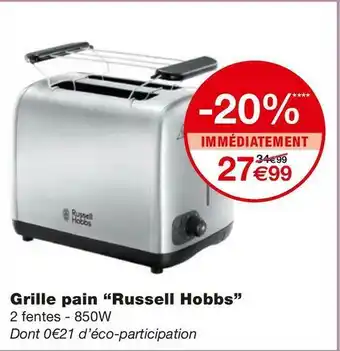 Monoprix Russell hobbs grille pain offre