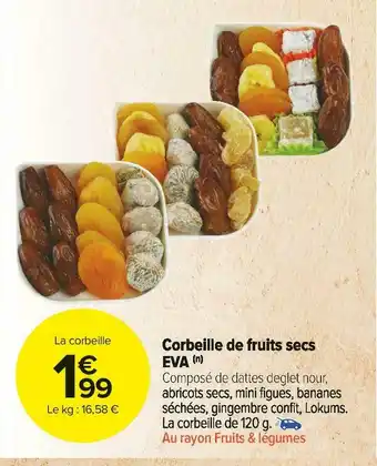 Eva corbeille de fruits secs