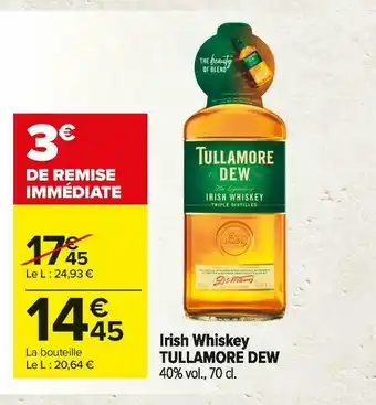 Tullamore dew irish whiskey