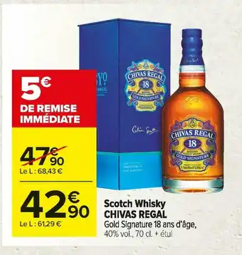 Carrefour Market Chivas regal scotch whisky offre