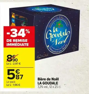 Carrefour Market La goudale bière de noël offre