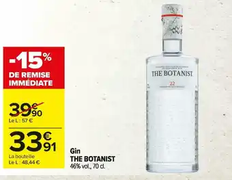 Carrefour Market The botanist gin offre