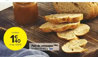 Carrefour Market Pain de campagne offre
