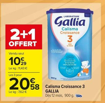 Carrefour Market Gallia calisma croissance 3 offre