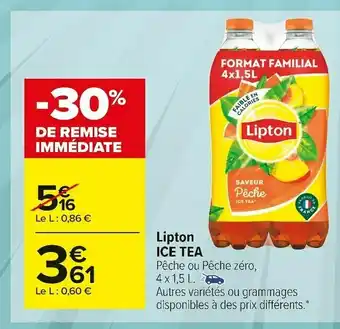 Carrefour Market Lipton ice tea offre