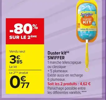 Carrefour Market Swiffer duster kit offre