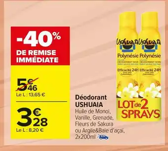 Carrefour Market Ushuaia déodorant offre