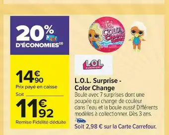 L.o.l. surprise l.o.l. surprise - color change