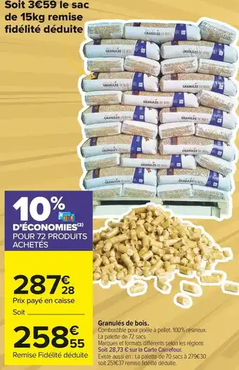 Granulés de bois