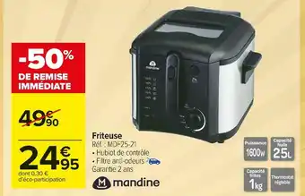 Carrefour Market Mandine friteuse offre