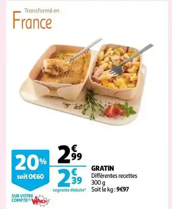 Auchan Gratin offre