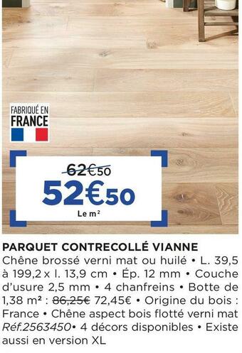 Parquet contrecollé vianne