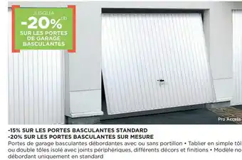 Lapeyre Bon plan sur les portes de garage basculantes offre