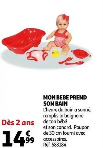 Auchan Mon bebe prend son bain offre