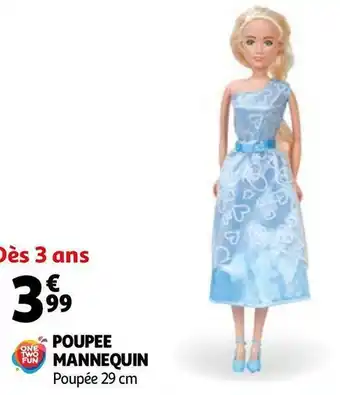 Auchan One two fun poupee mannequin offre