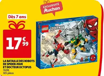 Auchan Lego la bataille des robots de spider-man et docteur octopus offre