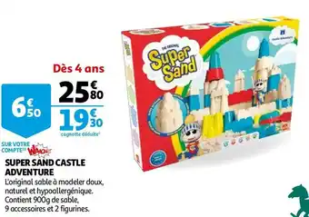 Auchan Super sand castle adventure offre