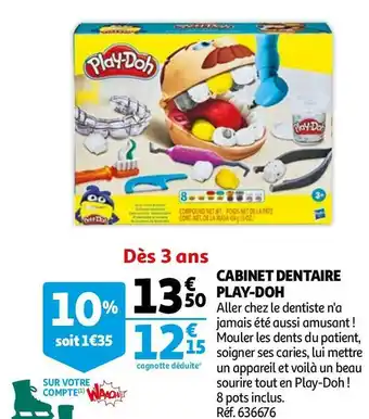 Auchan Play-doh cabinet dentaire offre