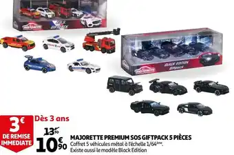 Auchan Majorette premium sos giftpack 5 pièces offre