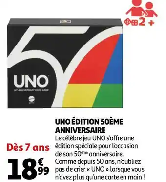Auchan Uno édition 50ème anniversaire offre