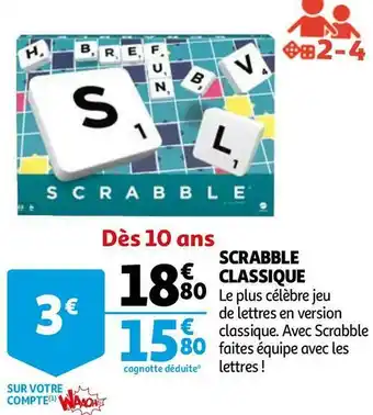 Auchan Scrabble classique offre