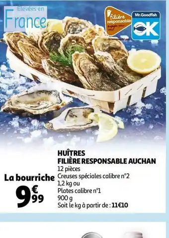 Auchan Auchan huîtres filière responsable offre