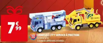 Vehicule city service Ă friction