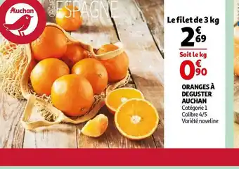 Auchan Auchan oranges à deguster offre