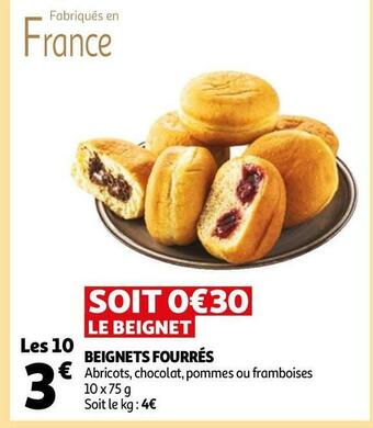 Auchan Beignets fourrés offre