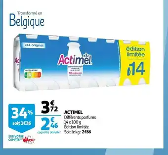 Auchan Actimel actimel offre